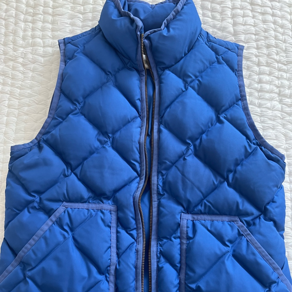 JCrew Royal Blue Puffer Vest